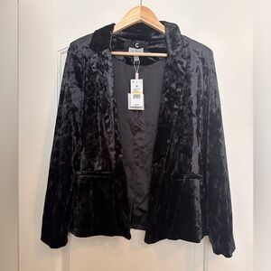 Cupio Velvet Lightweight Blazer Jacket